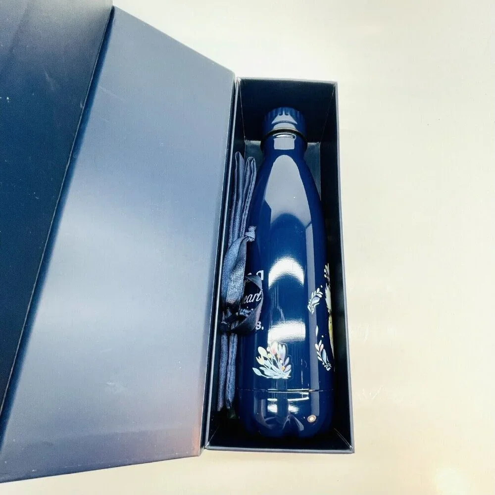 NIB Owls Stainless Steel Water Bottle Double Wall Insulated Sport Hiking Outdoor